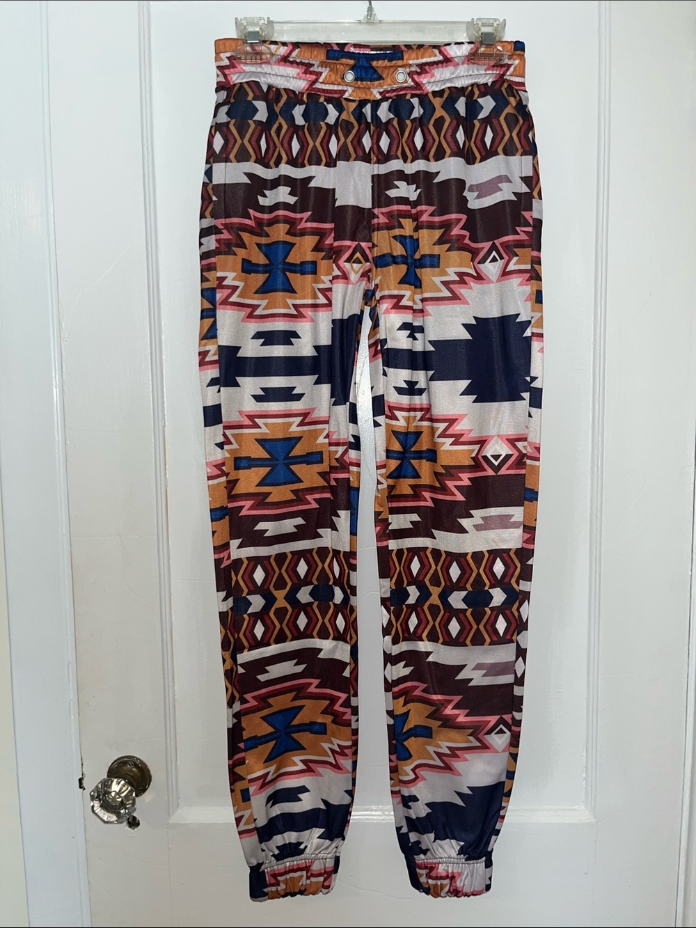 Women’s Geometric Print Jogger Pants - Multicolor